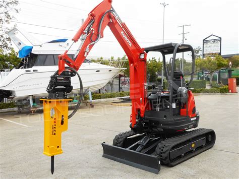 mini excavator hydraulic hammer for sale|mini excavator with rock breaker.